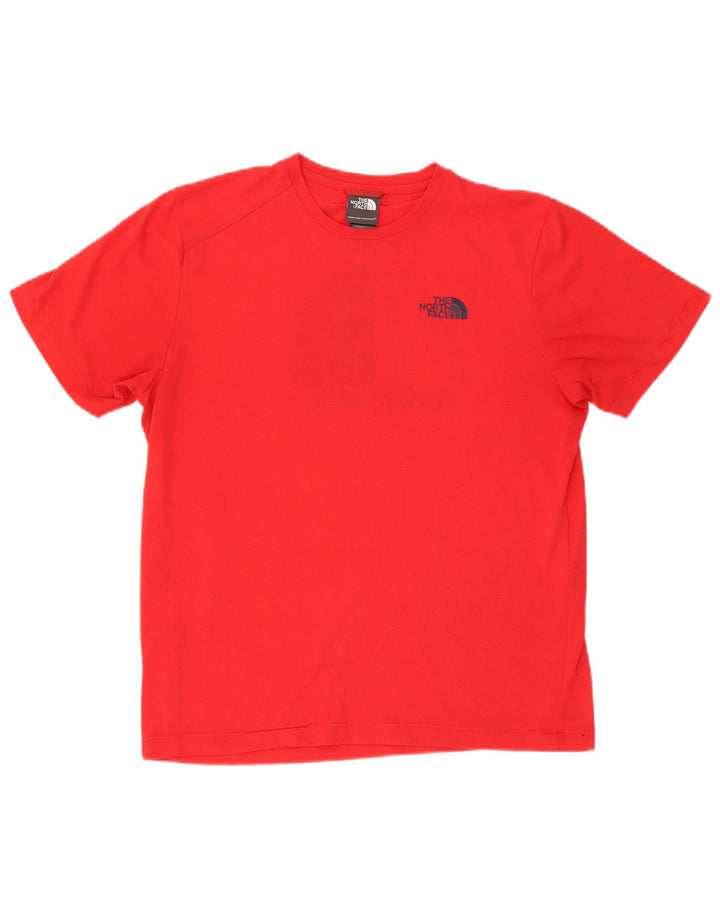 The North Face Mens Graphic T-Shirt Top Medium Red Polyester