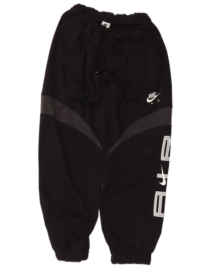 Nike Womens Tracksuit Trousers Joggers UK 14 Medium Black Colourblock