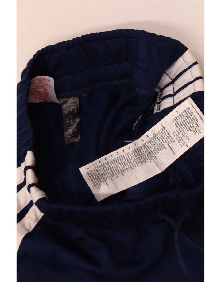 Adidas Boys Climacool Tracksuit Trousers 9-10 Years Navy Blue Polyester