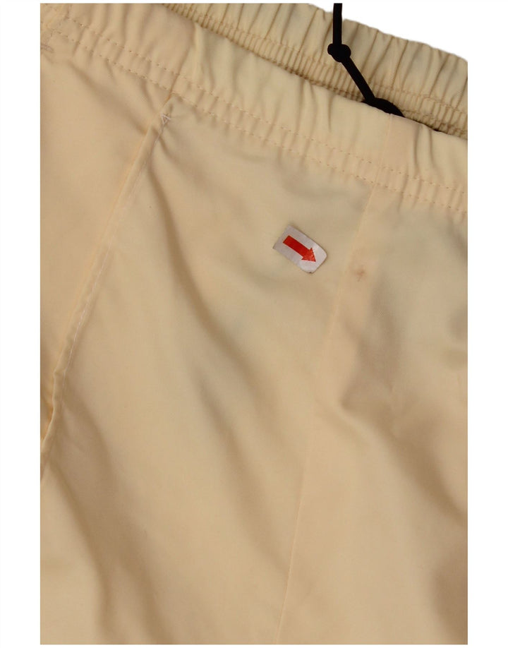 NIKE Womens Sport Shorts UK 10/12 Medium Beige Polyester