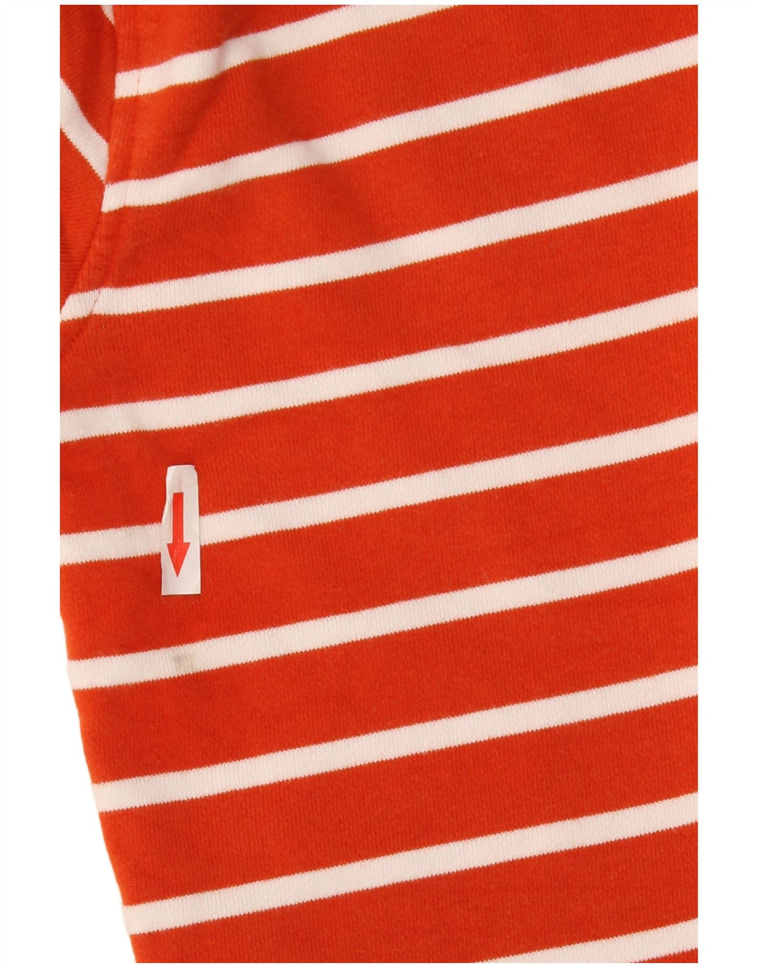 Marks & Spencer Womens Sweatshirt Jumper UK 14 Medium Orange Striped