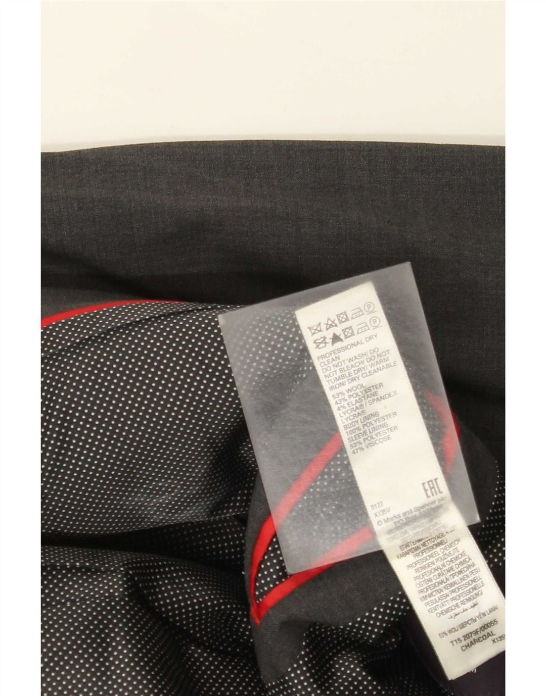 Marks & Spencer Mens 2 Button Blazer Jacket UK 40 Medium Grey Wool