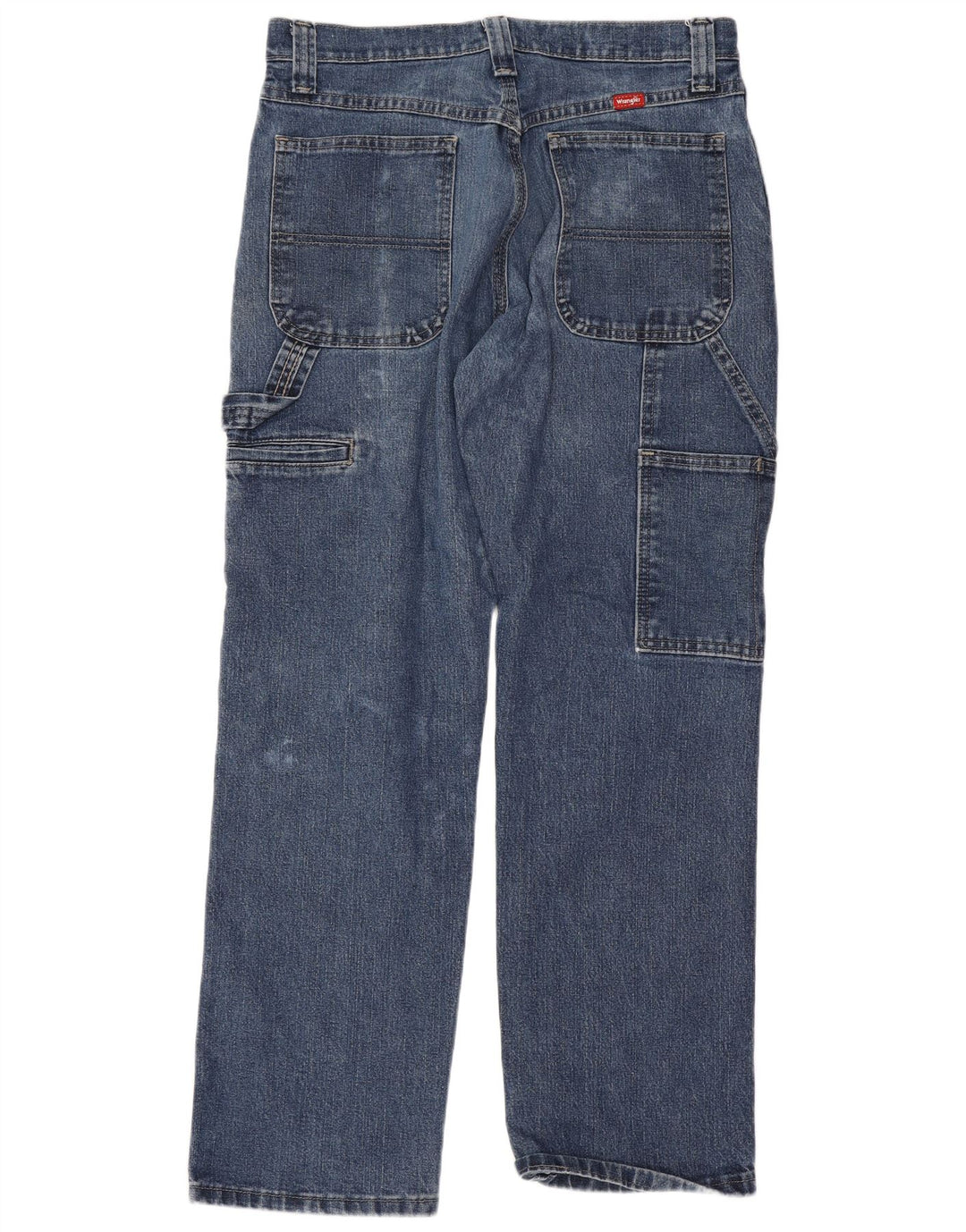 Wrangler Mens Cargo Straight Jeans W30 L30 Blue Cotton