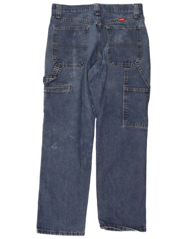 Wrangler Mens Cargo Straight Jeans W30 L30 Blue Cotton