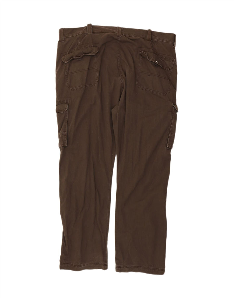 WRANGLER Mens Straight Cargo Trousers W42 L32 Brown Cotton Vintage Wrangler and Second-Hand Wrangler from Messina Hembry 