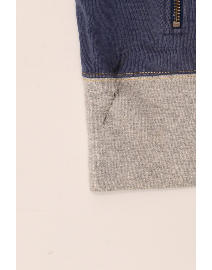 Lee Mens Tracksuit Top Jacket Large Blue Colourblock Cotton