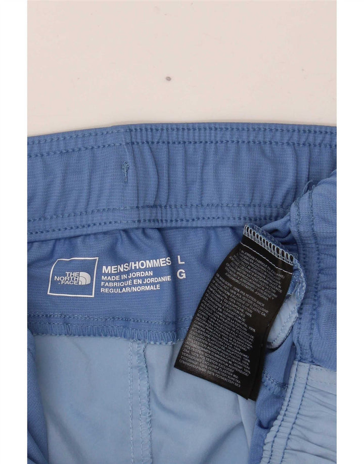 The North Face Mens Sport Shorts Large Blue Polyester