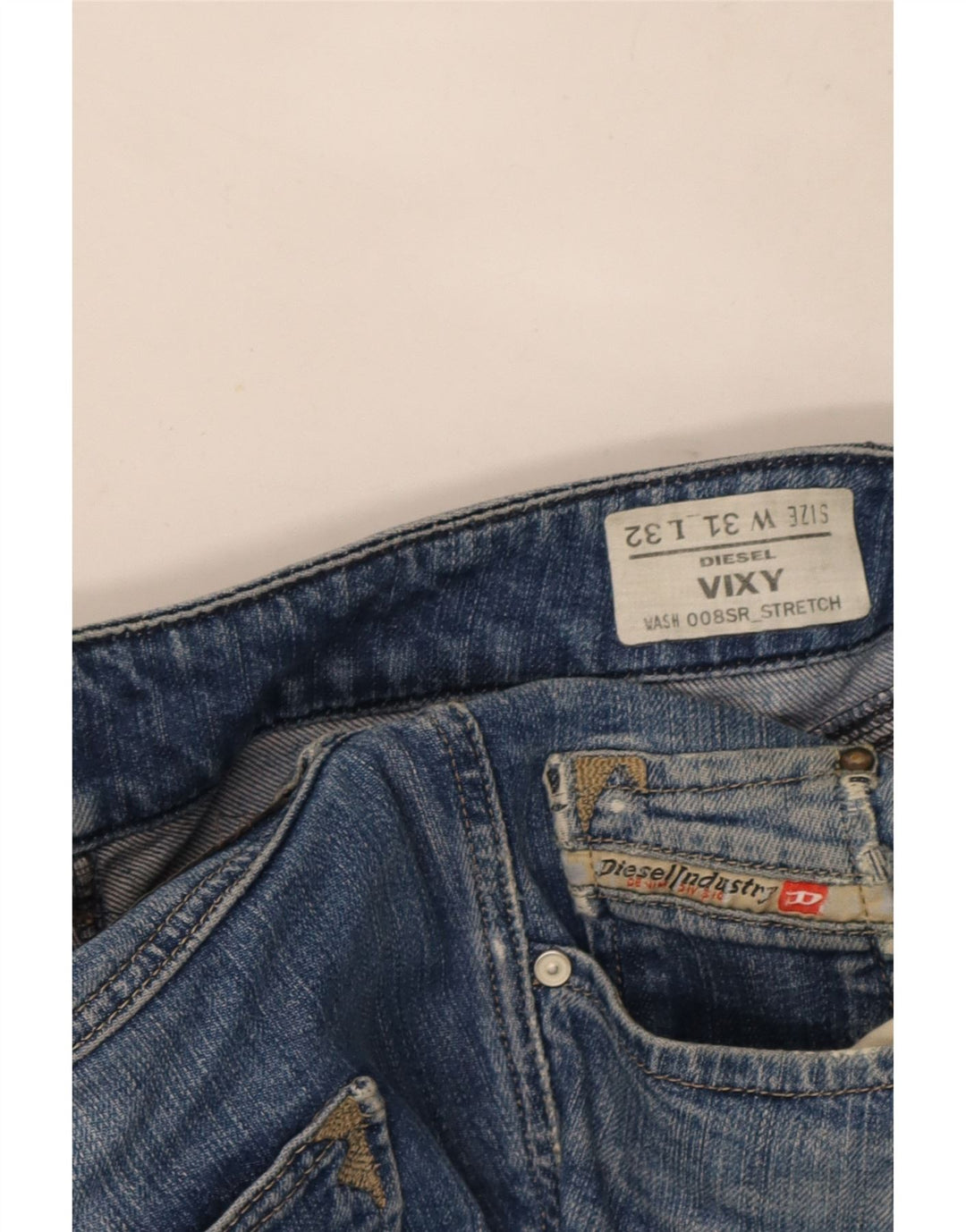 Diesel Womens Vixy Straight Jeans W31 L32 Blue Cotton