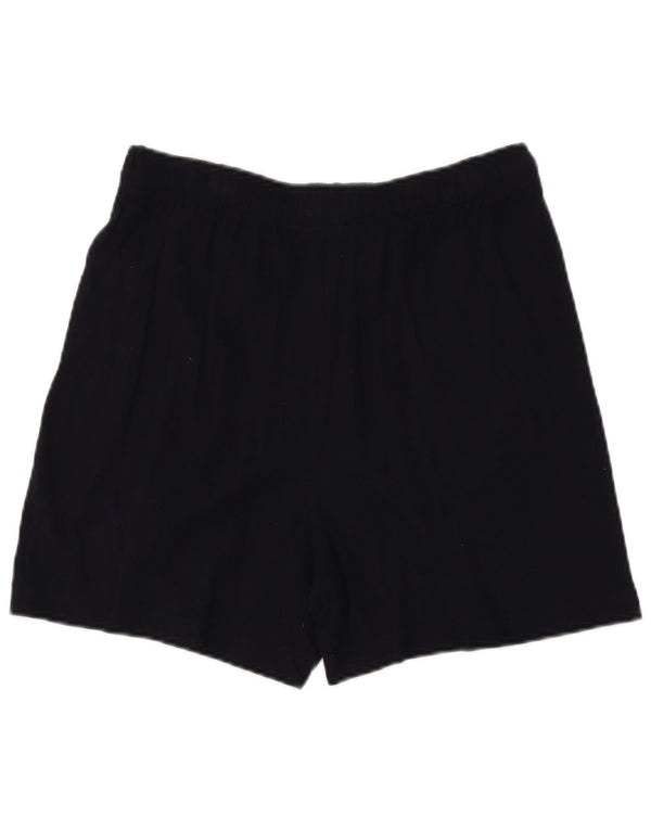 Marks & Spencer Womens Loose Fit Sport Shorts UK 14 Medium Navy Blue Cotton