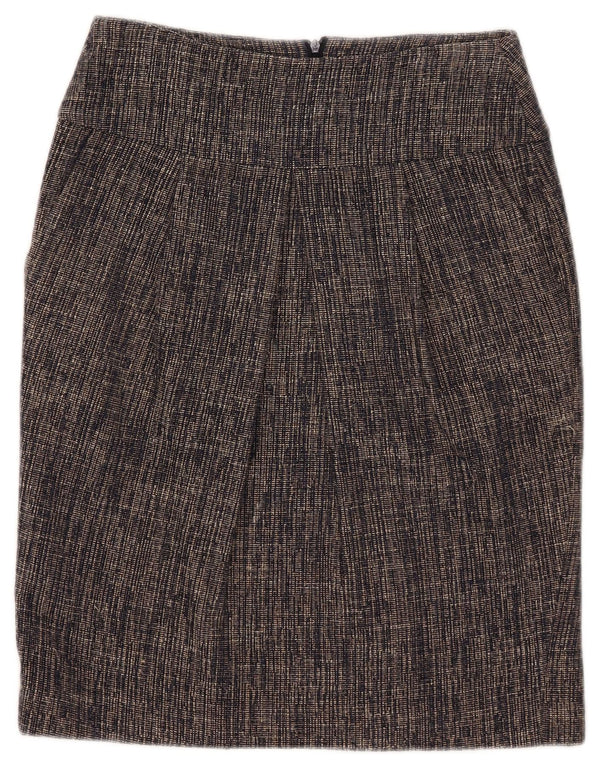 Hobbs Womens Pencil Skirt UK 8 Small W28 Navy Blue Flecked Viscose