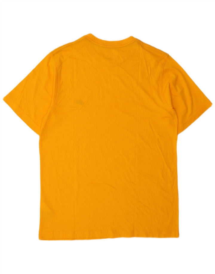 Nike Mens T-Shirt Top UK 42/44 Large Orange Cotton