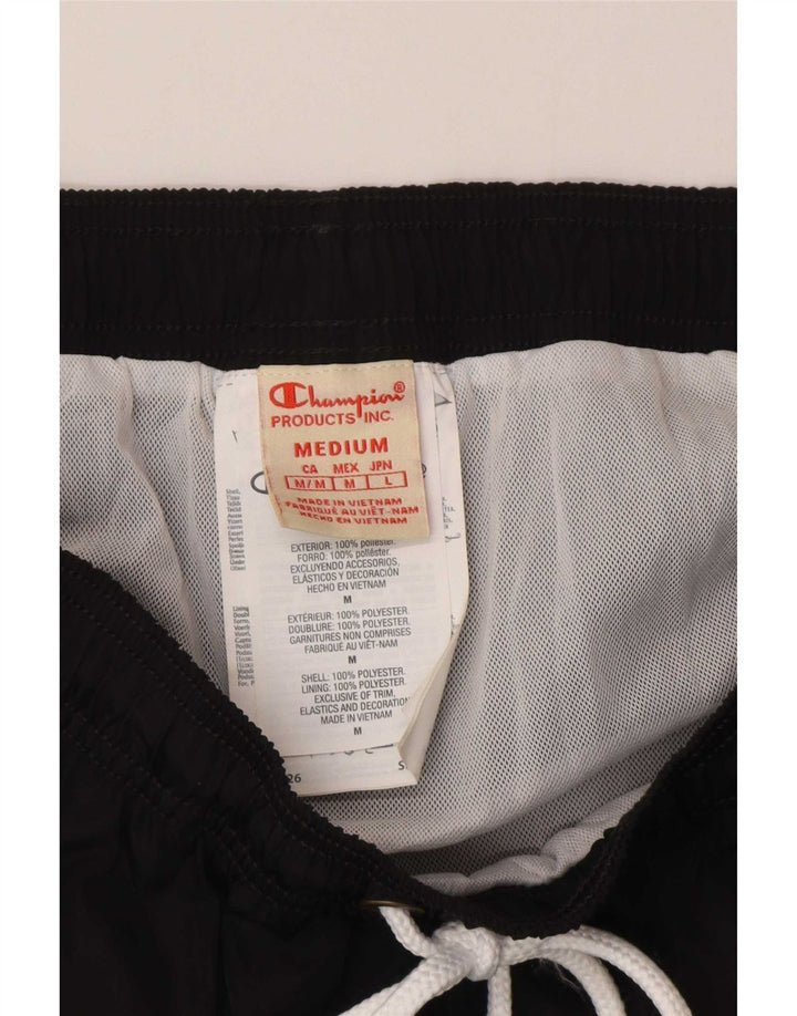 Champion Mens Swimming Shorts Medium Black Polyester