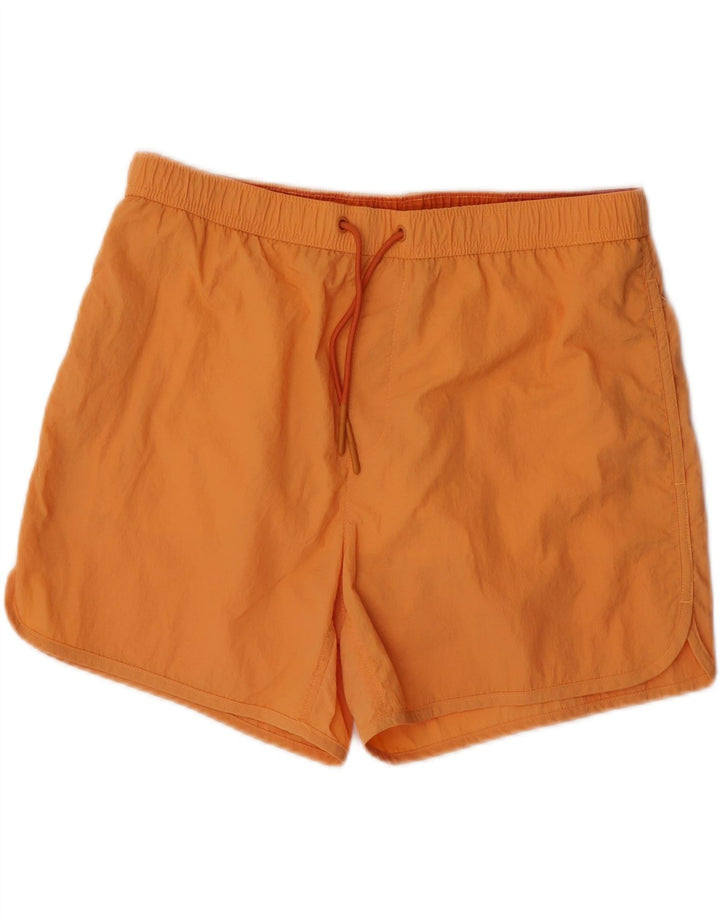 ZARA Mens Swimming Shorts Large Orange Polyester Vintage Zara and Second-Hand Zara from Messina Hembry 