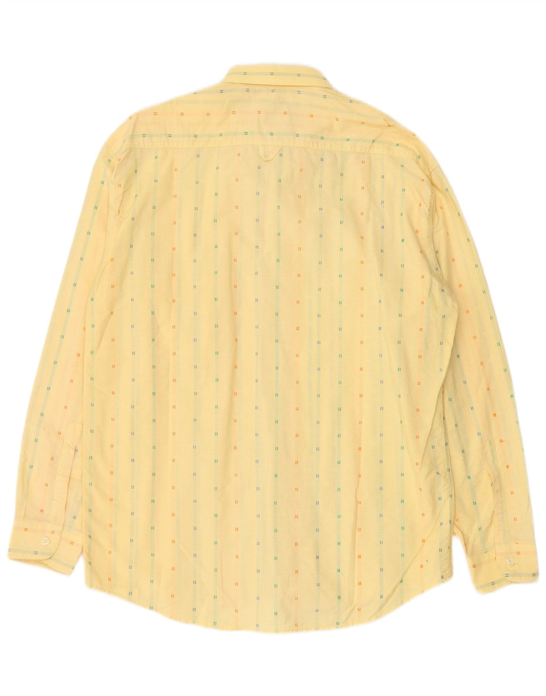 RODRIGO Mens Shirt Size 15 3/4 40 Medium Yellow Striped