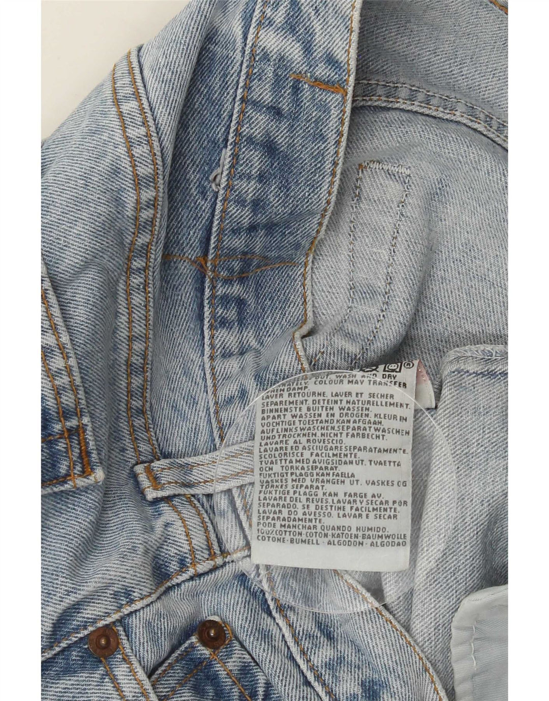 Levi's Mens Straight Jeans W34 L36 Blue Cotton
