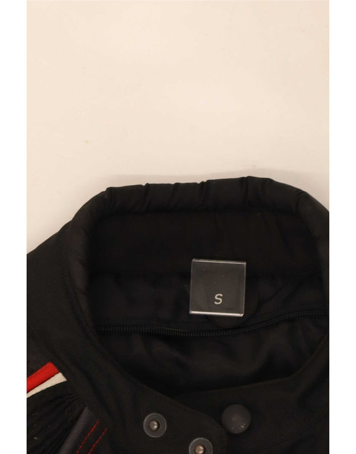 Vintage Mens Racer Jacket UK 36 Small Black Colourblock