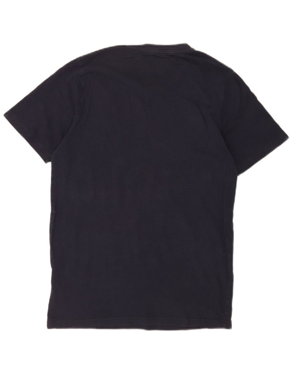 Jack & Jones Mens Slim Fit T-Shirt Top Small Navy Blue Cotton