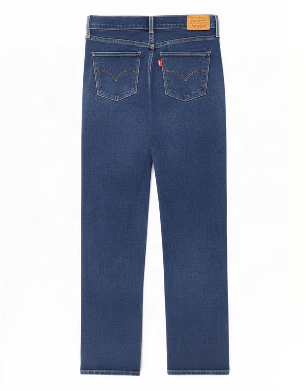 Levi's Womens Straight Jeans W28 L30 Blue Cotton
