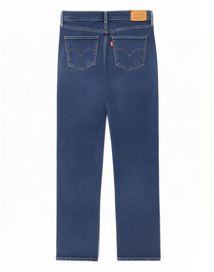 Levi's Womens Straight Jeans W28 L30 Blue Cotton