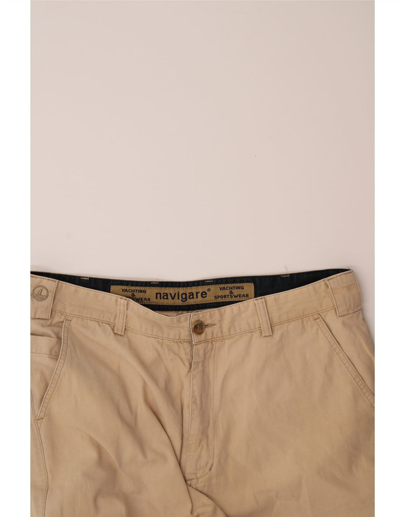 NAVIGARE Mens Yachting Straight Chino Trousers IT 52 XL W34 L31 Beige Vintage Navigare and Second-Hand Navigare from Messina Hembry 