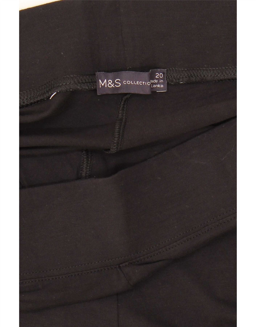 Marks & Spencer Womens Leggings UK 20 2XL Black Viscose