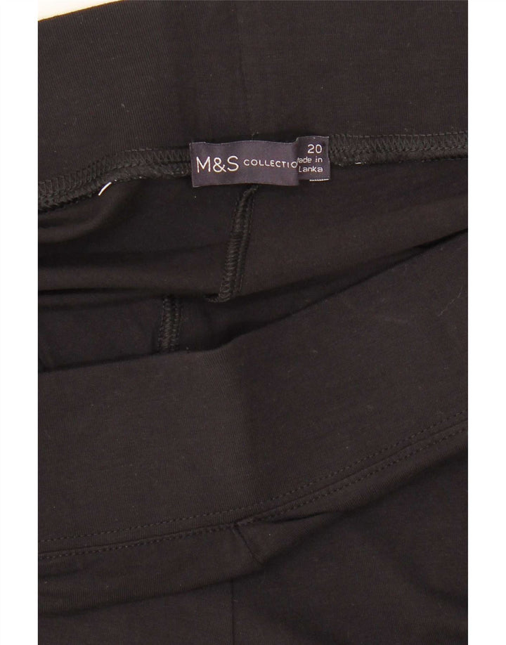 Marks & Spencer Womens Leggings UK 20 2XL Black Viscose