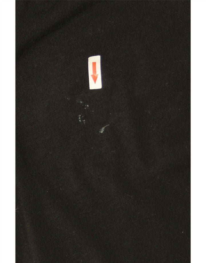 Marks & Spencer Mens V-Neck Jumper Sweater XL Black Acrylic