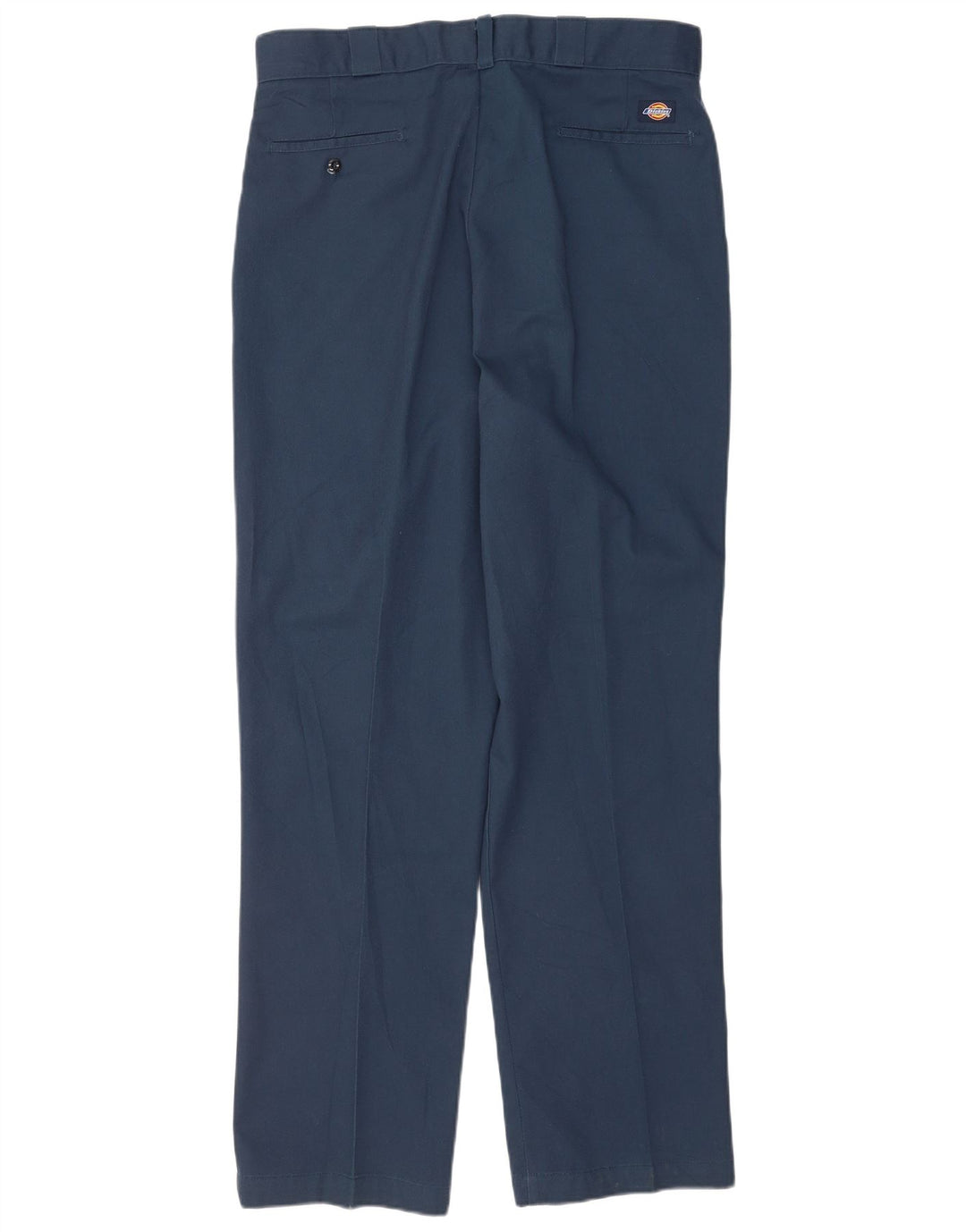 Dickies Mens Straight Chino Trousers W38 L34 Navy Blue Polyester