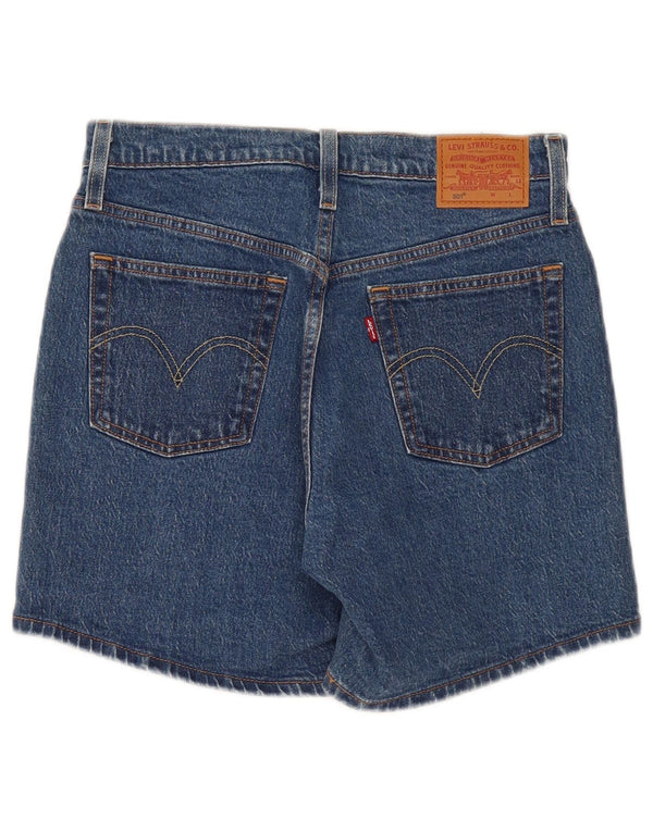 Levi's Womens 501 High Waist Denim Shorts W27 Small Blue Cotton