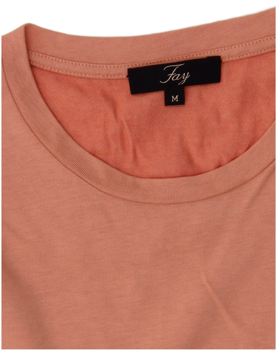 FAY Womens T-Shirt Top UK 14 Medium Orange