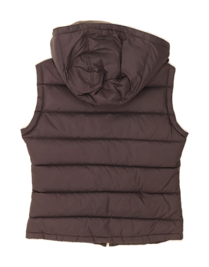 JACK WILLS Womens Hooded Padded Gilet UK 10 Small  Black Vintage Jack Wills and Second-Hand Jack Wills from Messina Hembry 