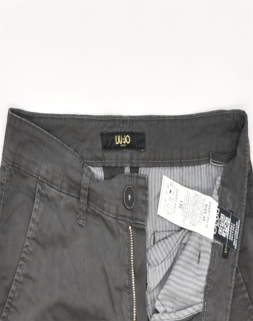 LIU JO Mens Slim Chino Trousers IT 48 Medium W32 L32 Grey Cotton | Vintage | Thrift | Second-Hand | Used Clothing | Messina Hembry 