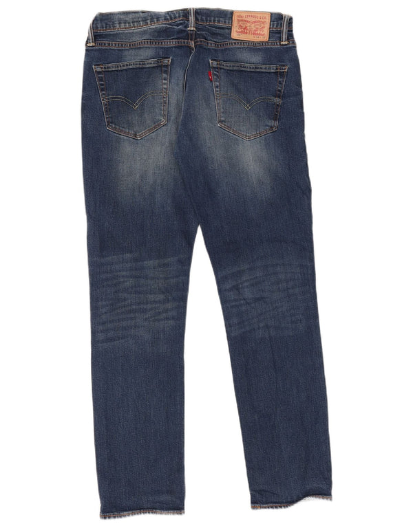 Levi's Womens 511 Slim Jeans W34 L32 Navy Blue Cotton