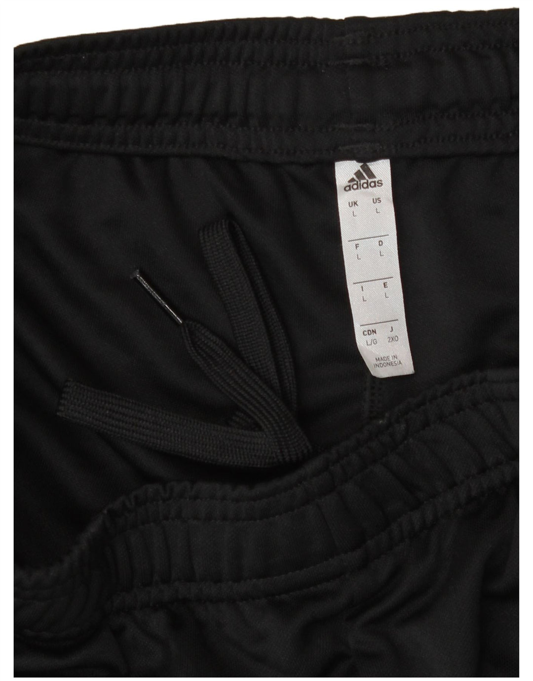 Adidas Womens Tracksuit Trousers Large  Black Striped Polyester