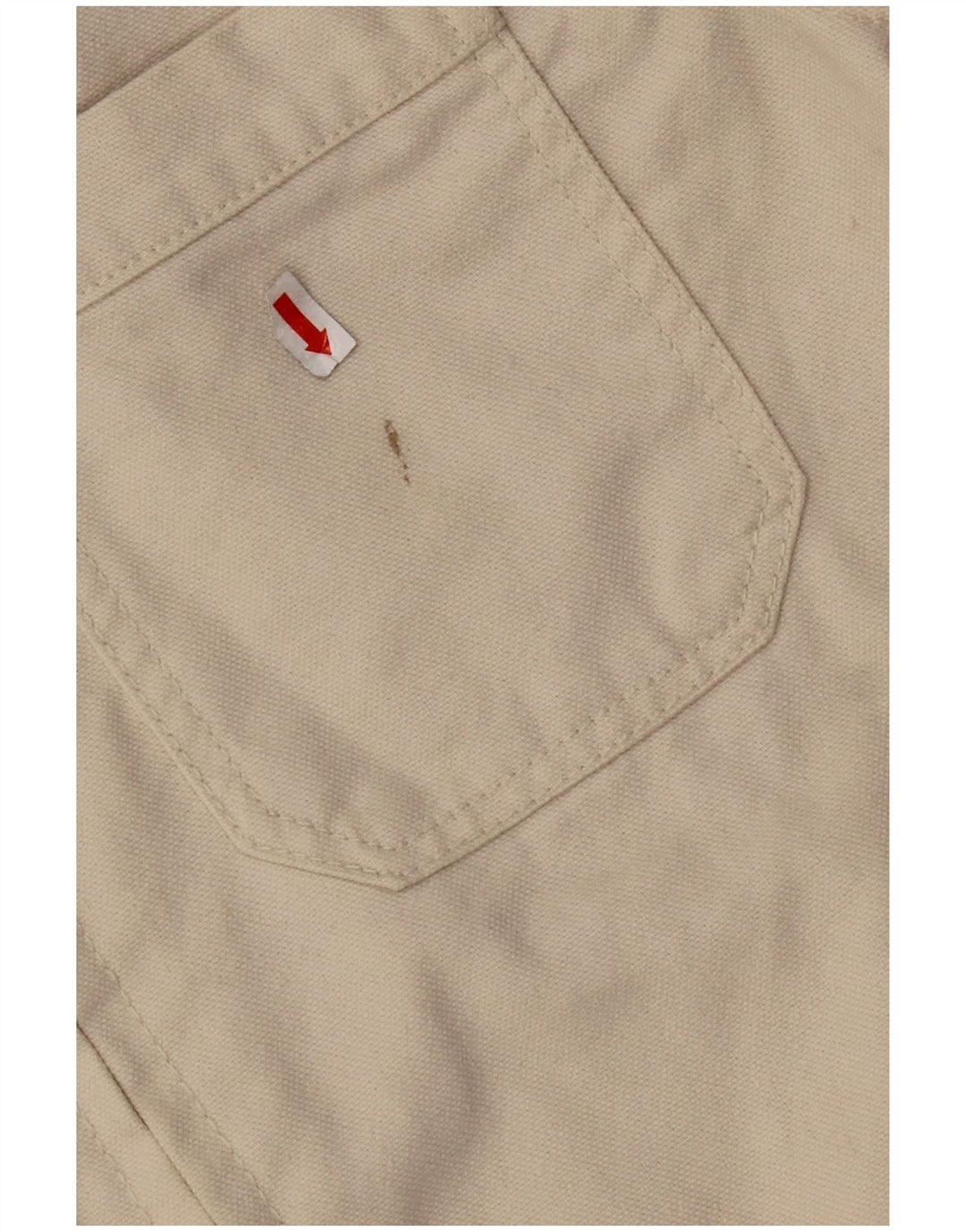 ZARA Mens Bomber Jacket UK 36 Small Beige Cotton