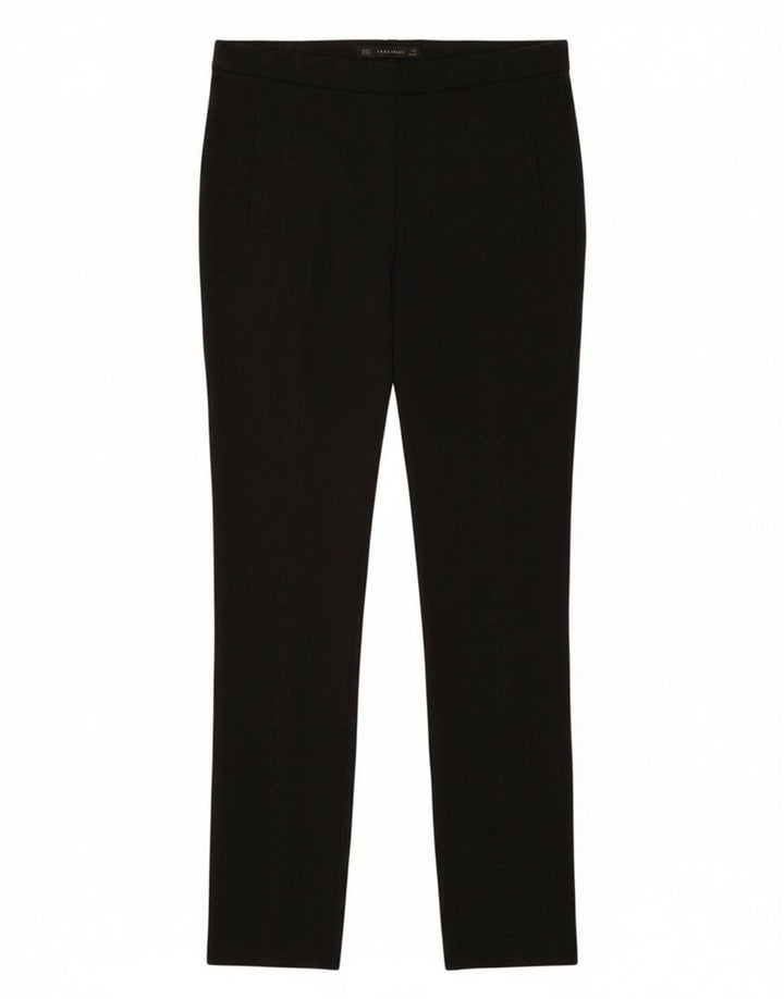 Zara Womens Slim Chino Trousers Medium W28 L28 Black