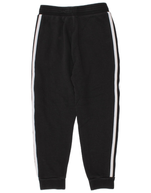 Adidas Boys Tracksuit Trousers Joggers 6-7 Years  Black Cotton