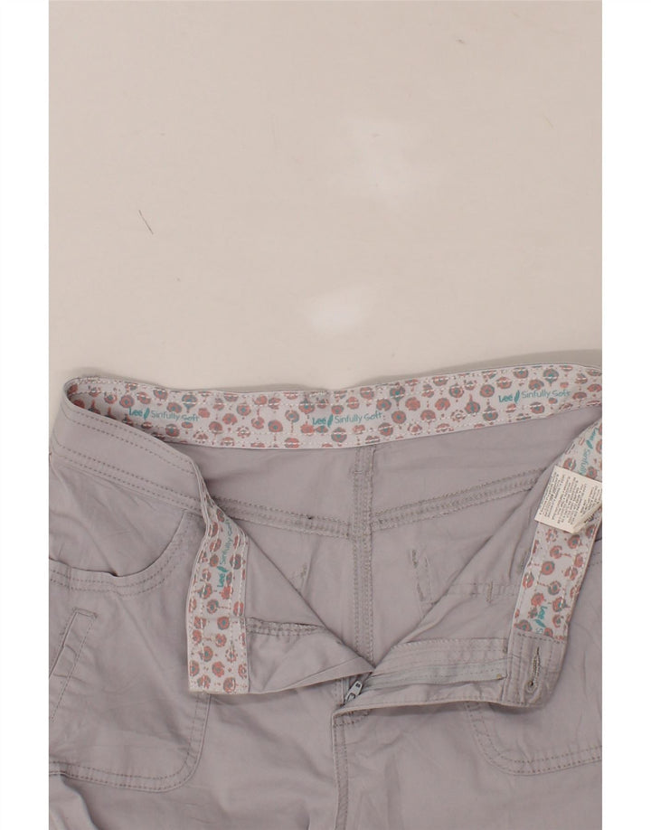 LEE Womens Bermuda Shorts US 10 Large W30  Grey Cotton Vintage Lee and Second-Hand Lee from Messina Hembry 