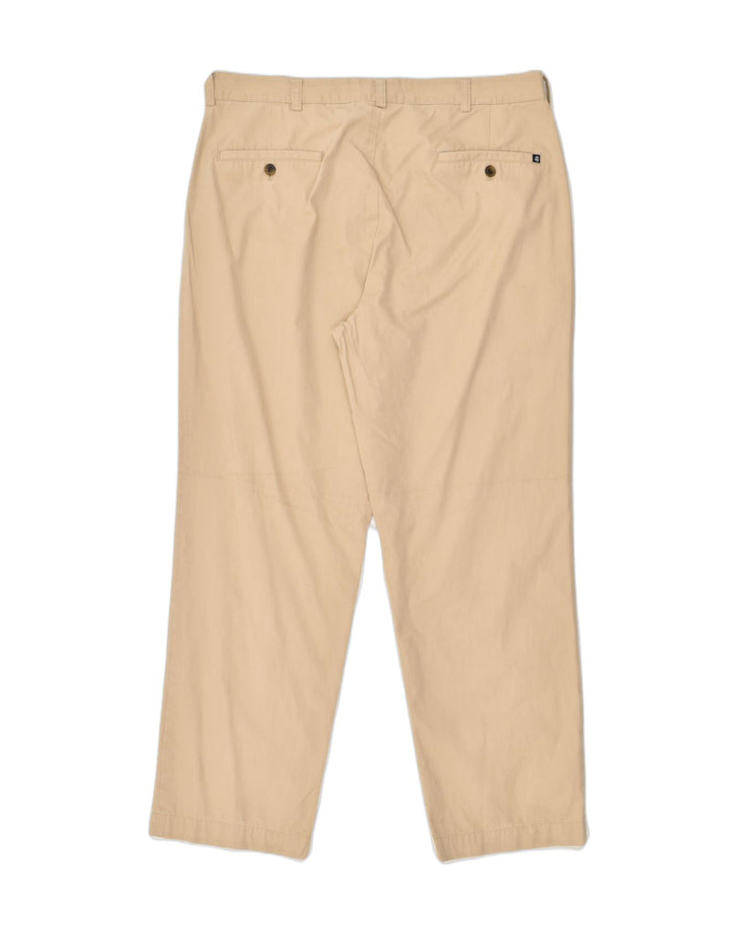 BROOKS BROTHERS Mens Straight Chino Trousers W36 L30 Beige Cotton | Vintage Brooks Brothers | Thrift | Second-Hand Brooks Brothers | Used Clothing | Messina Hembry 