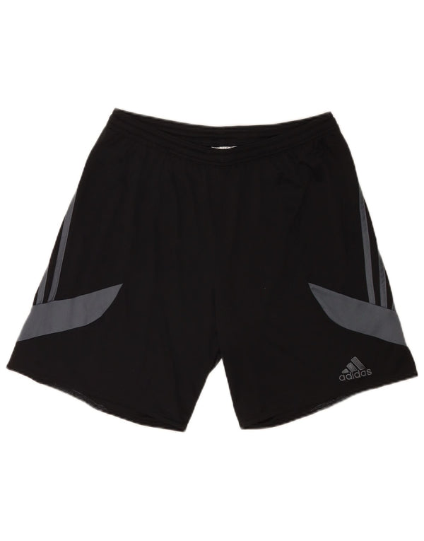 Adidas Mens Graphic Sport Shorts Medium  Black Colourblock Polyester Sports