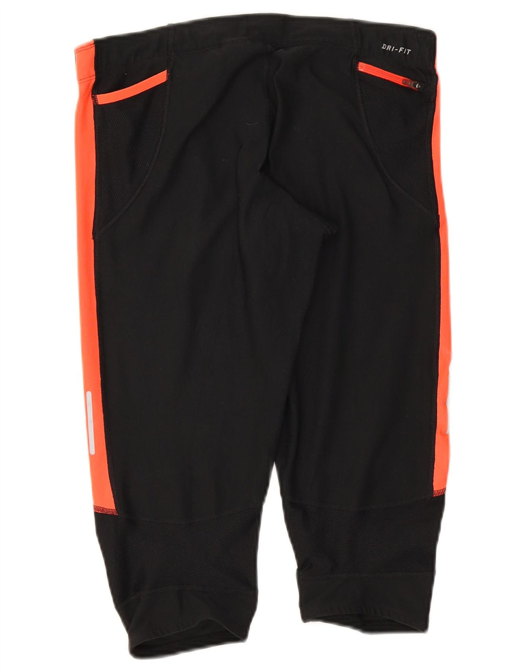 Nike Womens Dri Fit Capri Leggings UK 12 Medium Black Colourblock