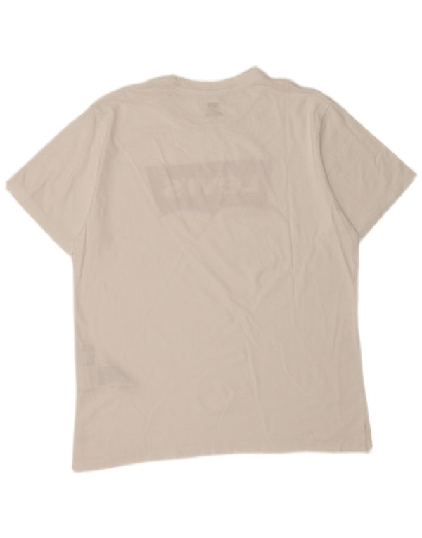 Levi's Mens Graphic T-Shirt Top Medium White Cotton