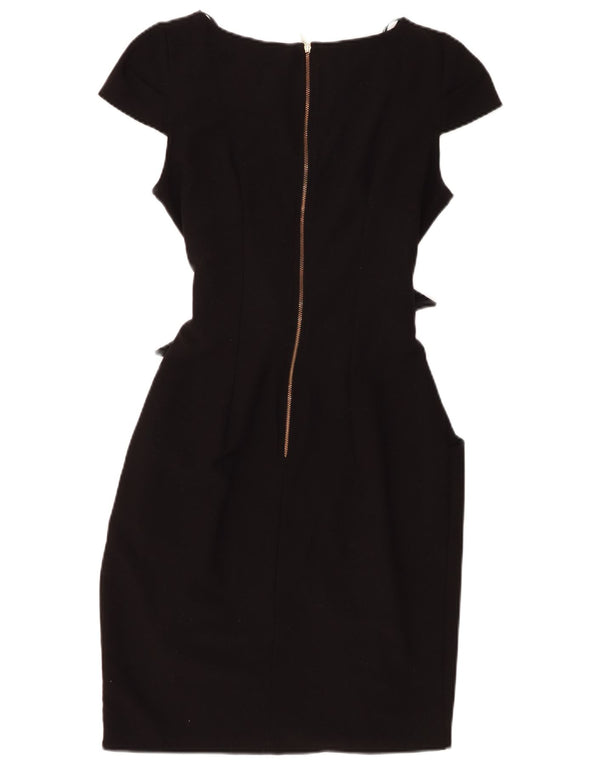 CLOSET Womens Sheath Dress UK 12 Medium Black Polyester