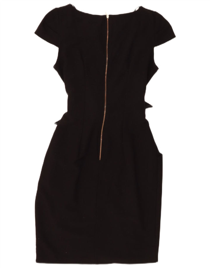 CLOSET Womens Sheath Dress UK 12 Medium Black Polyester