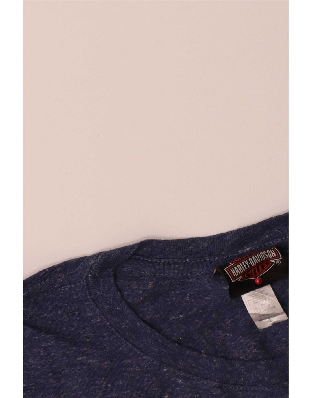 Harley Davidson Womens Graphic Top Long Sleeve UK 14 Large Navy Blue