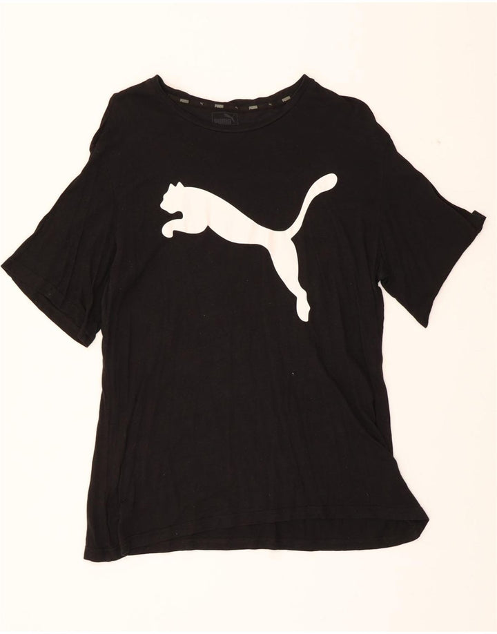 PUMA Womens Graphic T-Shirt Top UK 14 Large Black Vintage Puma and Second-Hand Puma from Messina Hembry 