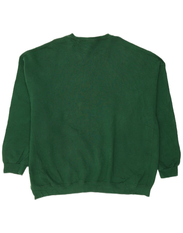 RUSSELL ATHLETIC Mens Sweatshirt Jumper 4XL Green Cotton