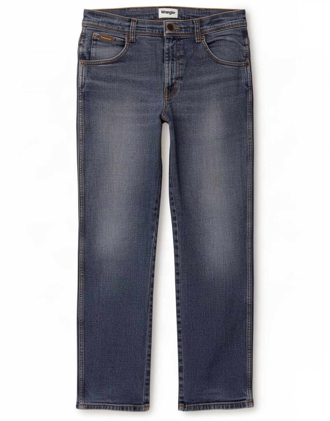 Wrangler Mens Texas Straight Jeans W32 L30 Blue Cotton