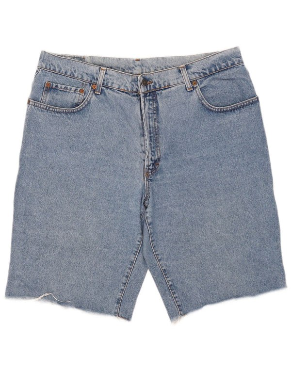 Casucci Mens Denim Shorts W36 Large Blue Cotton