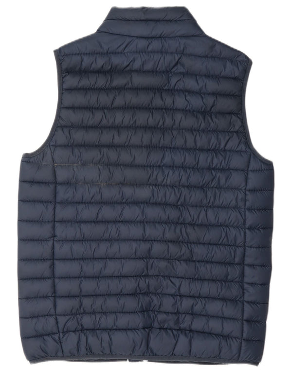 Crew Clothing Mens Padded Gilet UK 36 Small Navy Blue Nylon